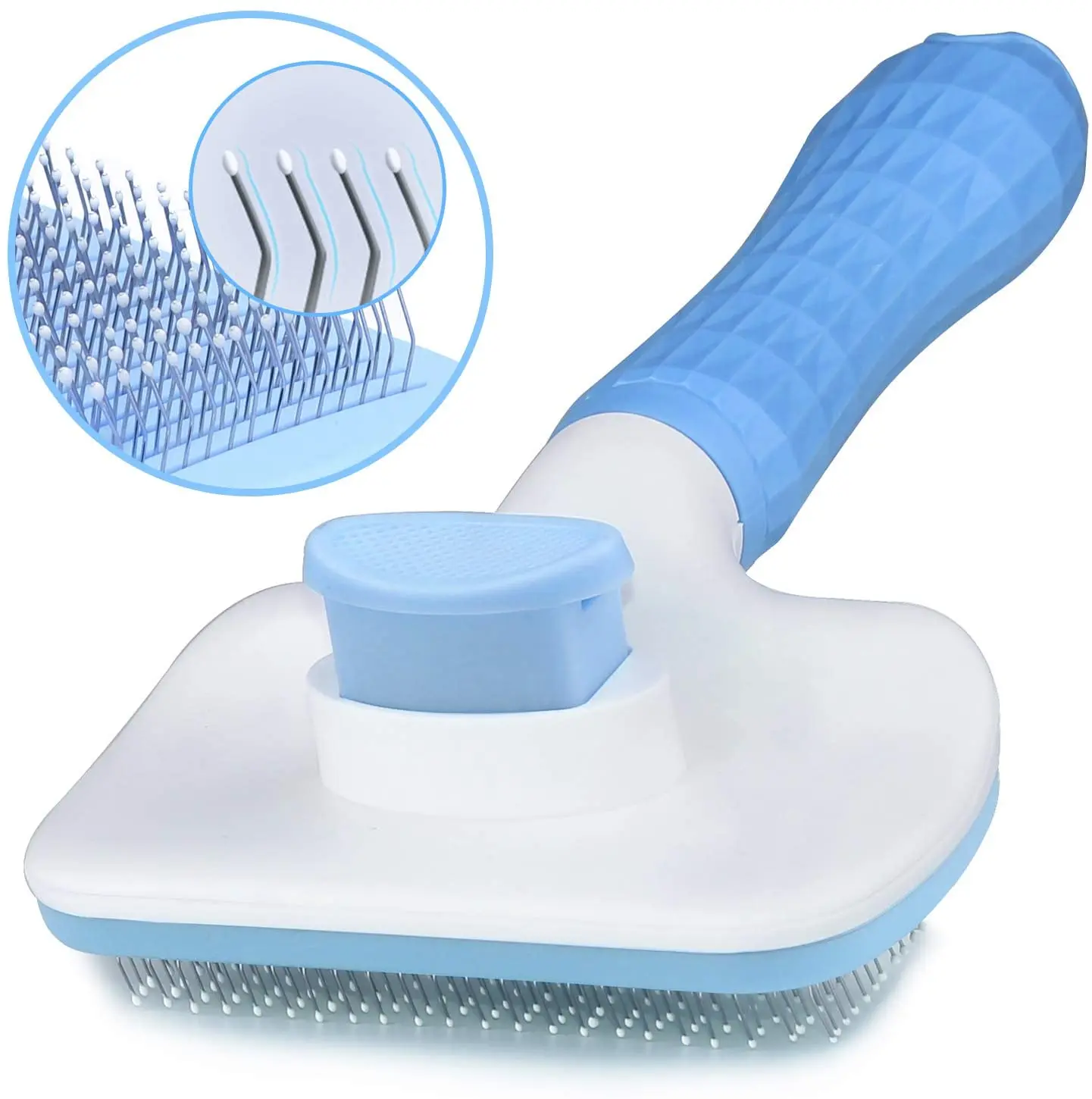 Wholesale Pet Dog Cat Automatic Hair Removal Brush Comb Pet Massage Comb Self Cleaning Pet Comb