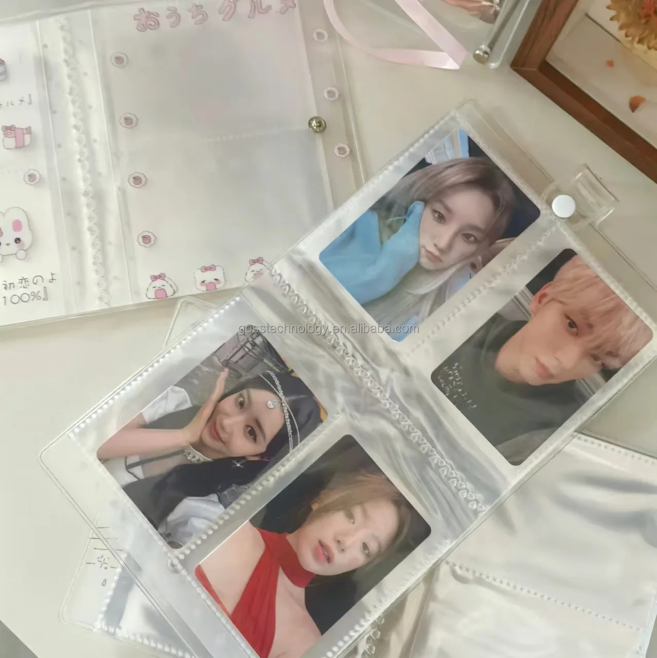 2024 Transparent Japanese Korean PVC Kpop idol stray boys jung kook Photocard Album Mini 3 inch 64 slot Korean Fashionable Album