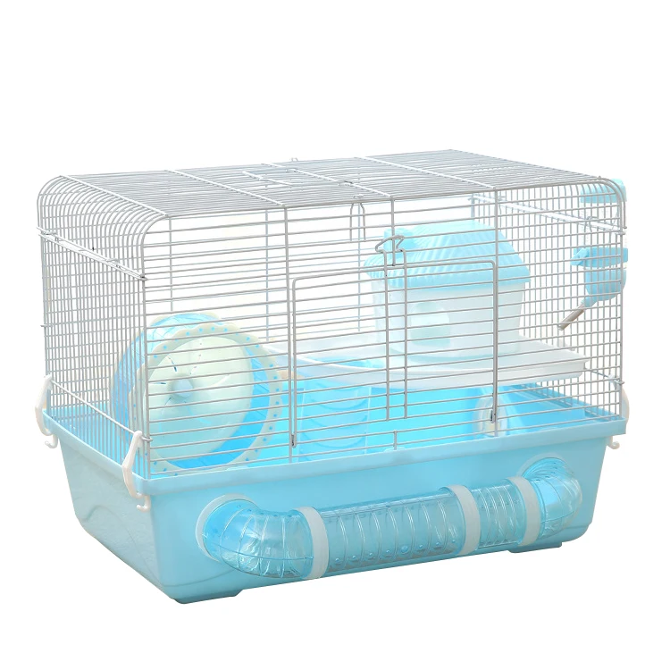 Amazon Hot PP Plastic Accessories Iron Wire Small Large Cheap Luxury Hamster Villa Cage
