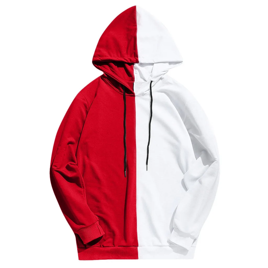 FanLi Custom Printing Bulk Street Style Color Block Unisex Hoodies