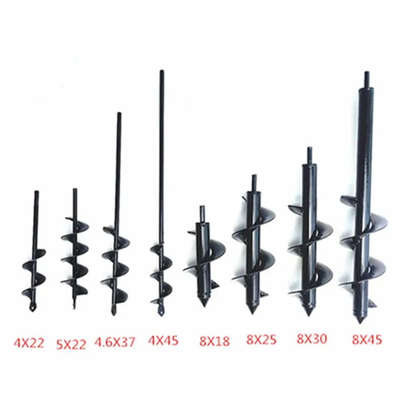 Planter bulb planter tool pole garden auger spiral drill earth heavy duty garden auger drill bit auger drill bit for planting