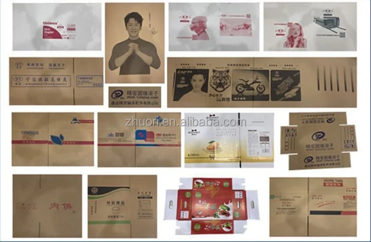 Auto Corrugated Box Manufacturing Machinery  Cardboard Boxes Die Cut Production Line Making Machine with Printing