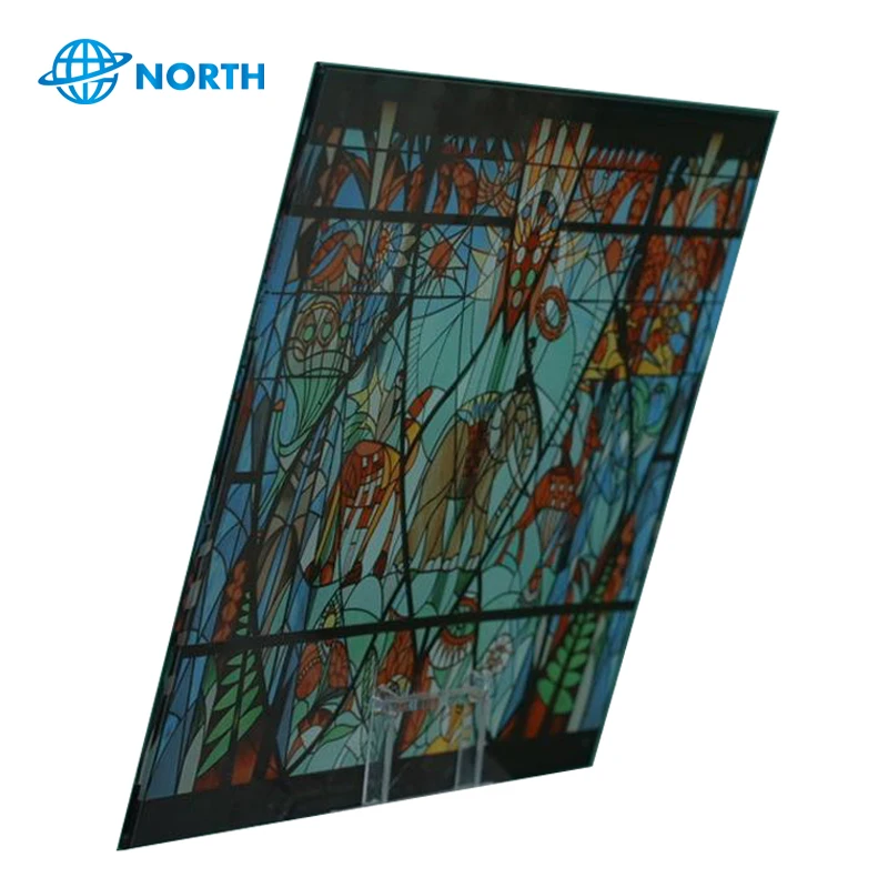 IGCC SGCC Decorative ceramic digital printing tempered glass panel for wall decoration