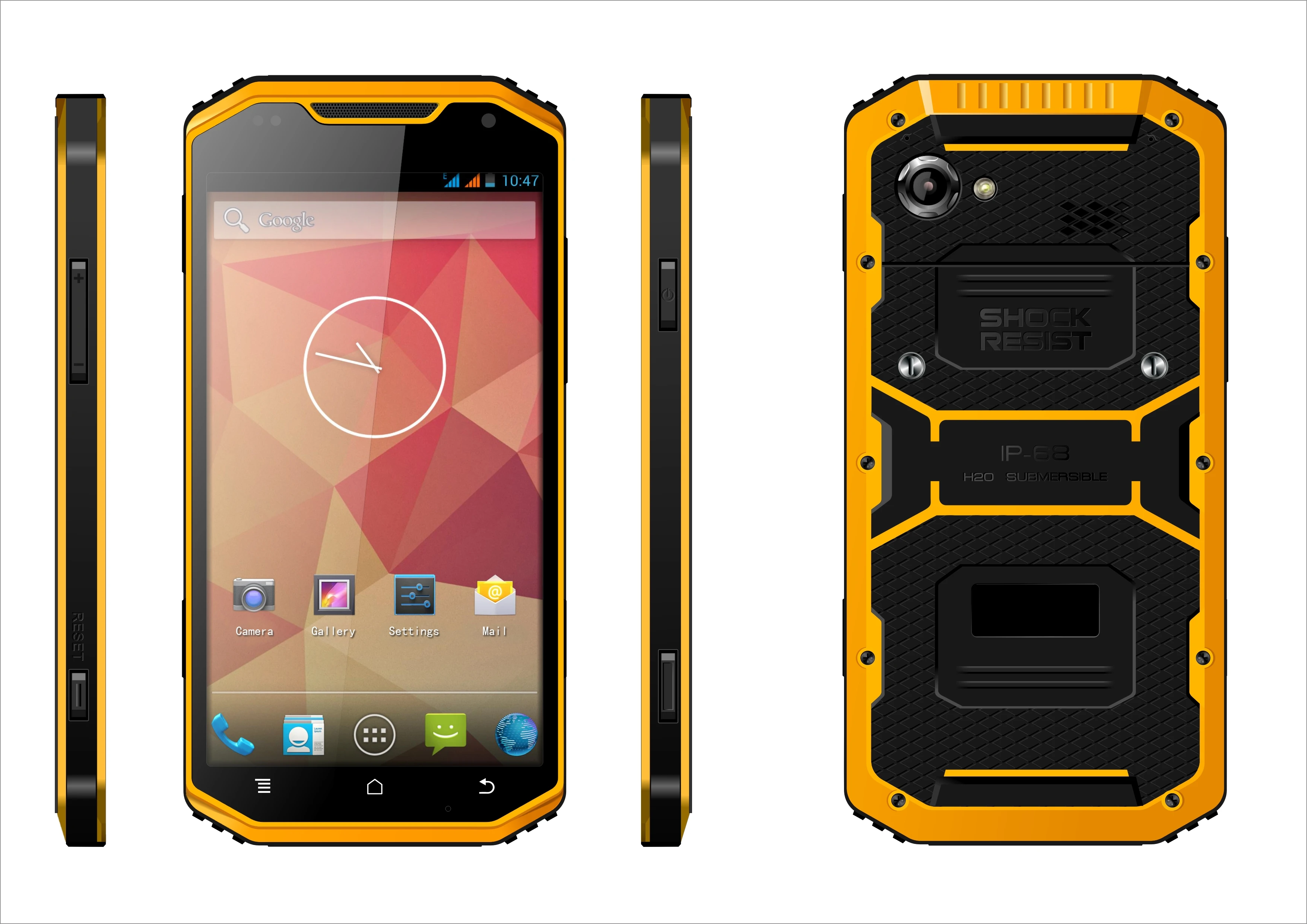 H20 Submersible Android 4.2 Quad core IP68 Grade mobile phone (Saral S-Note)