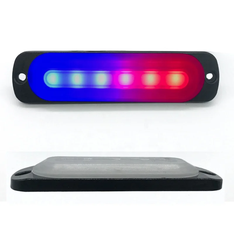 6LED Strobe Light 18 modes Flash Side lights DC 12V 24V LED Lamp Truck SUV Pick Up Car Accessories Strobe Warning Light