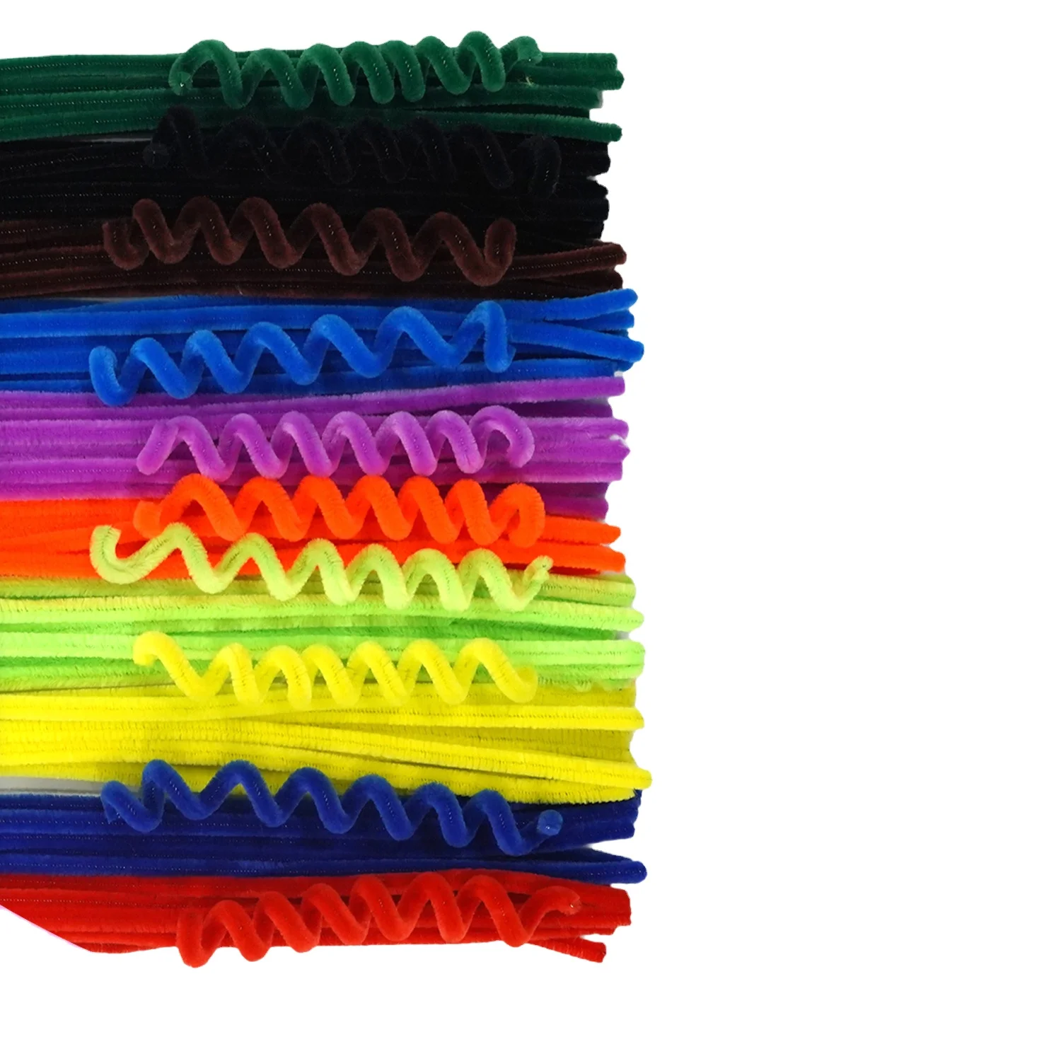 DIY Fuzzy Wire Chenille Handcraft Craft Chenille Stem Craft Pipe Cleaner Flower Bouquet Art Set Kit Crafts for Kids