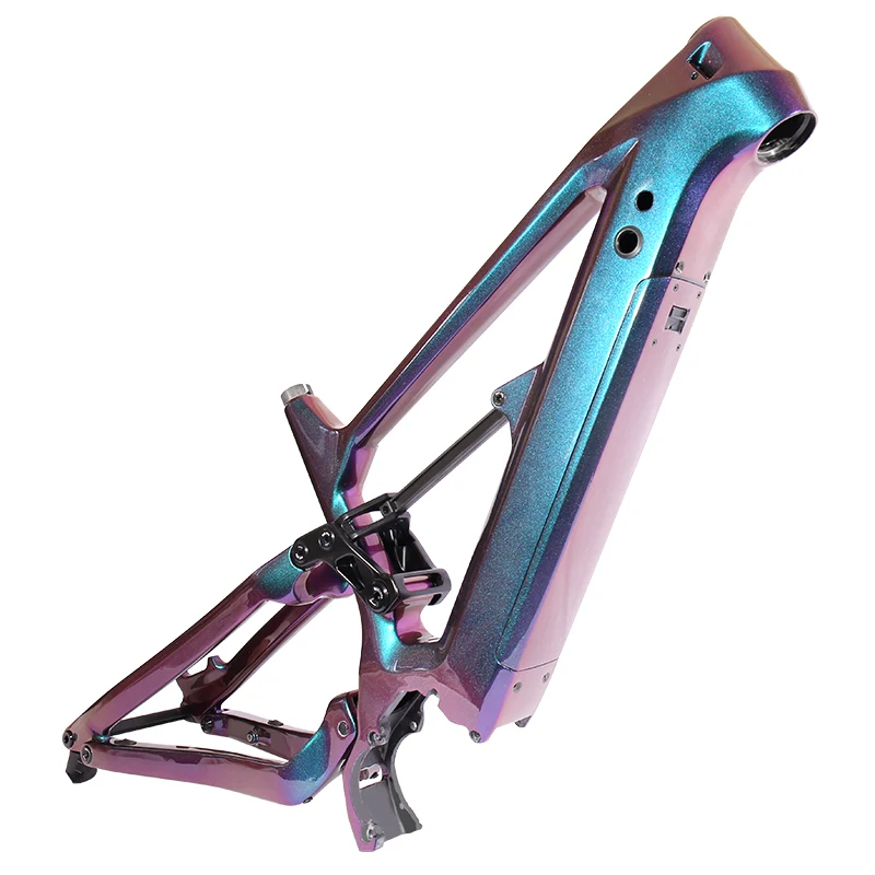 GIZABOSS E-bike Electric power assisted mountain bike Frame T800 All carbon fiber 17inch Disc Brake inner cable installation