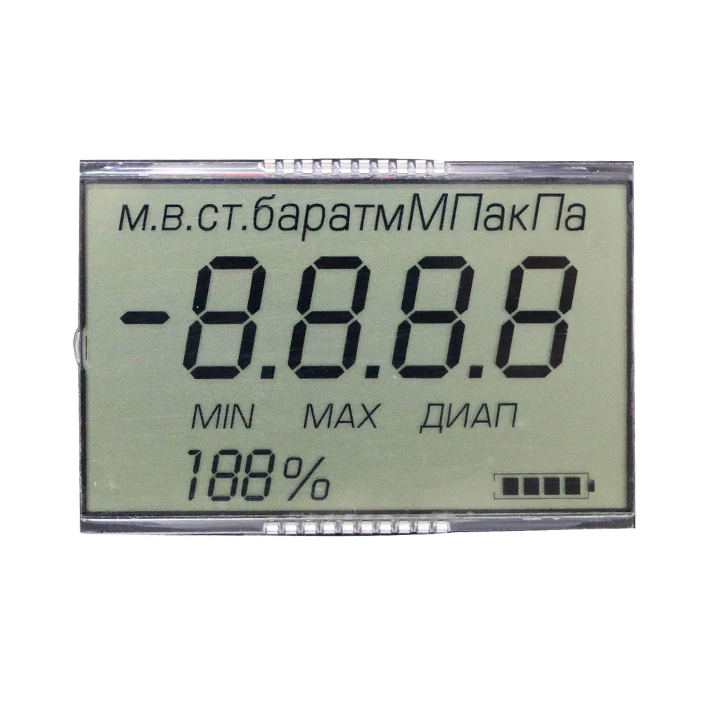 3v 5v reflective monochromatic numeric no backlight lcd display sunlight readable