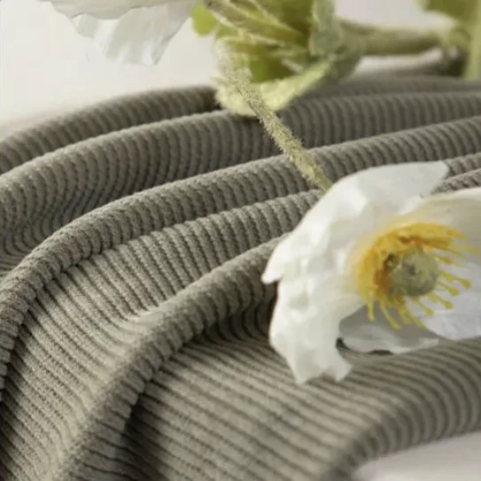 Factory production universal flock fabric thick cotton corduroy strech fabric for garment trousers