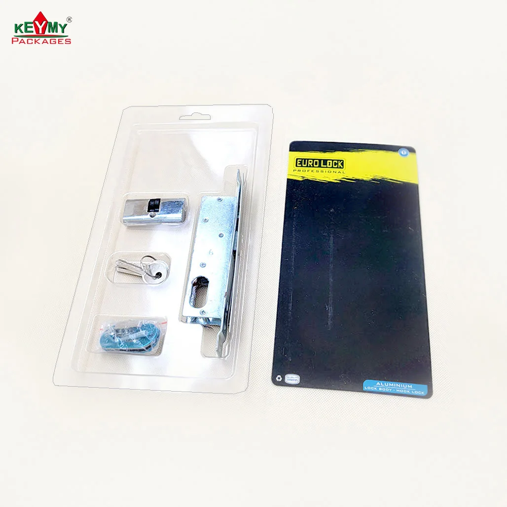 PVC blister packaging supplier for metal products, blister card packaging for metal products Shenzhen ISO audited factory DZ57