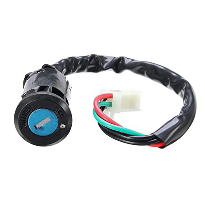 ON OFF 2 Position 4 Wires Ignition Key Switch for Quad ATV Go Kart Pit Dirt Bike Moped Scooter