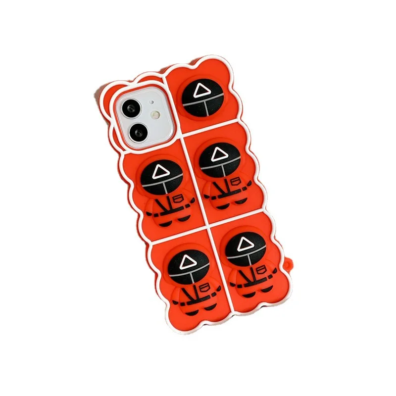 The latest squid game phone case fidget toy phone case for iphone 13 pro