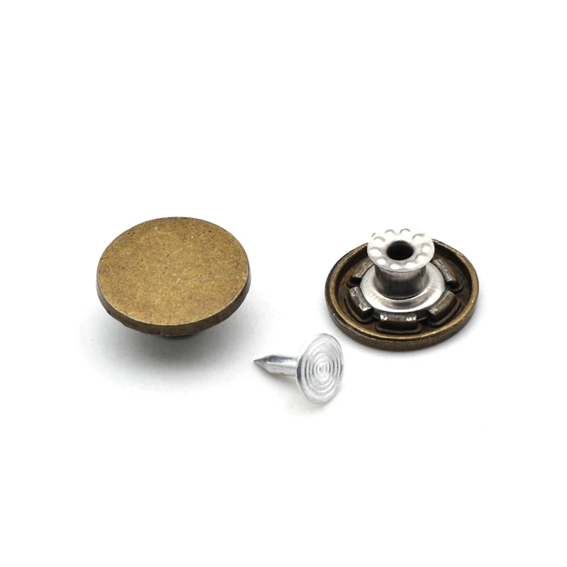 15/17/20 mm Trouser Buckle Snap Jeans Zinc Alloy Buttons Can be Customized for Clothing Brass Rivet Leather Rivets