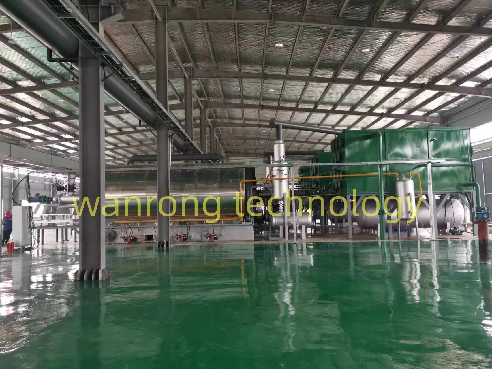 Eco-friendly semi-continuous waste tire/rubber/plastic pyrolysis gasoline diesel machine