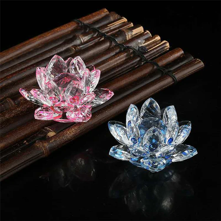 Crystal Lotus decoration for living room/drawing room/book room/temple,K9 Crystal Lotus Ornaments