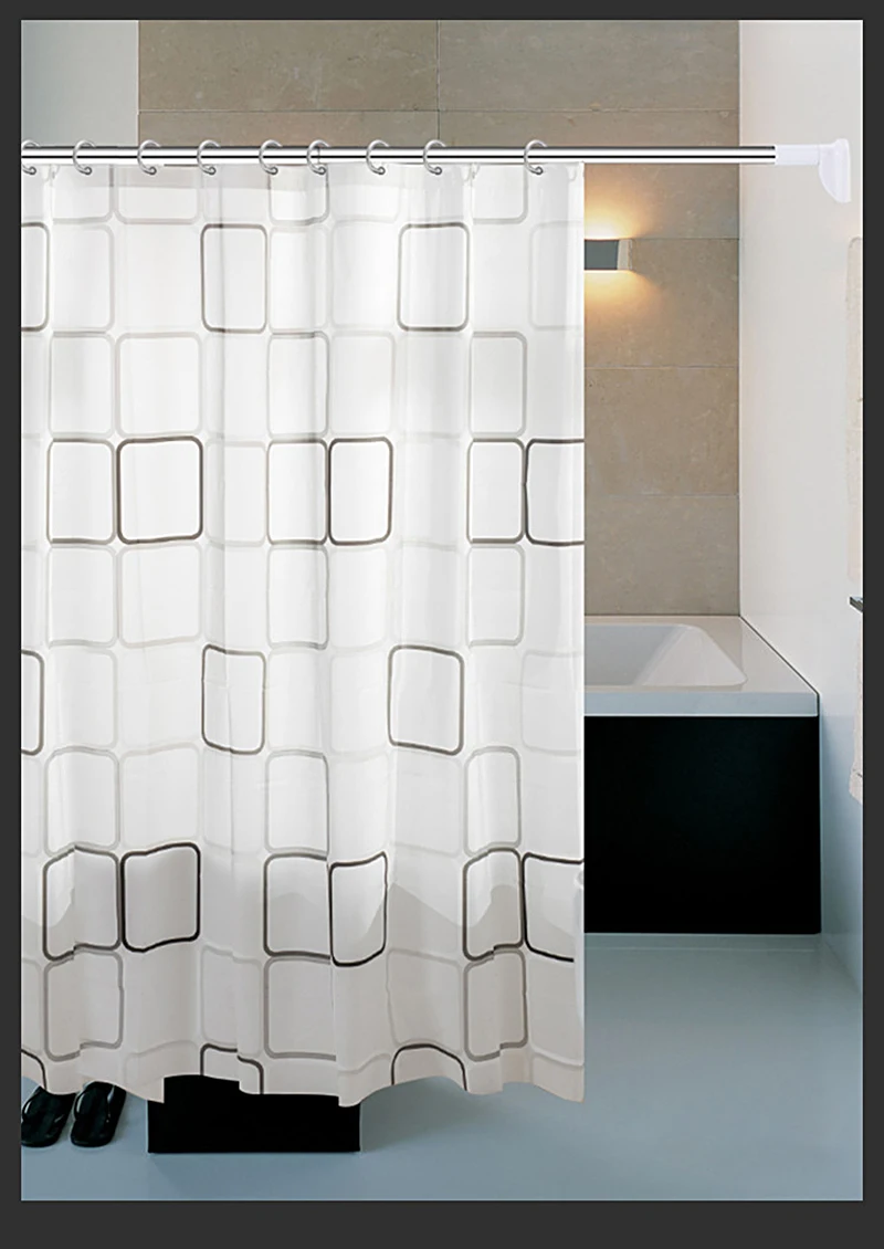 
Hot Sale Stainless Steel Curtain Rods Pole Bathroom Extendable Sticks Organizing Adjustable 