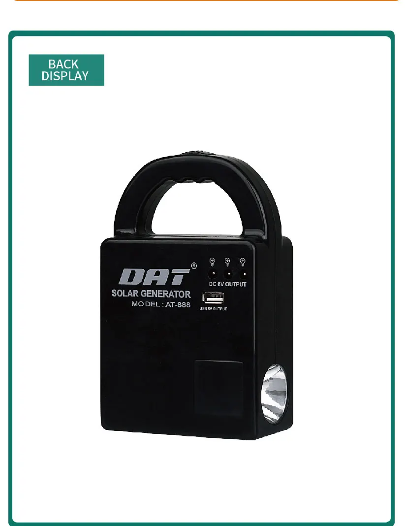AT-888 DAT solar home lighting kits with led bulbs,solar led lighting system with mobile phone charger function