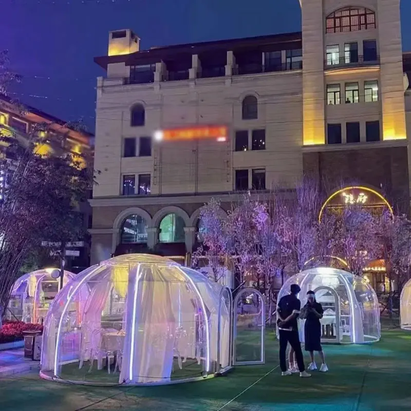 Transparent Wind Resistant Dome Prefablicated House