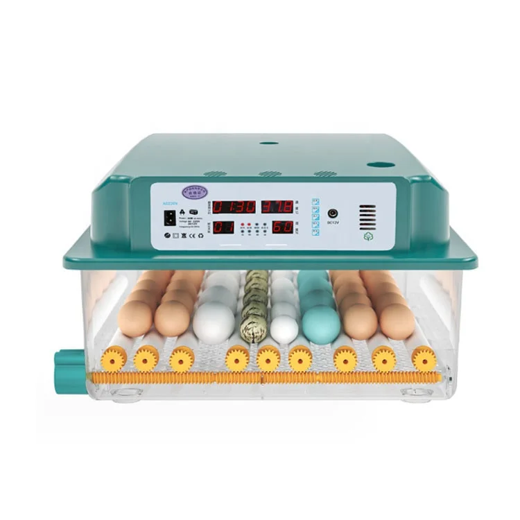 New Design automatic solar chicken egg incubator 64 eggs fully automatic