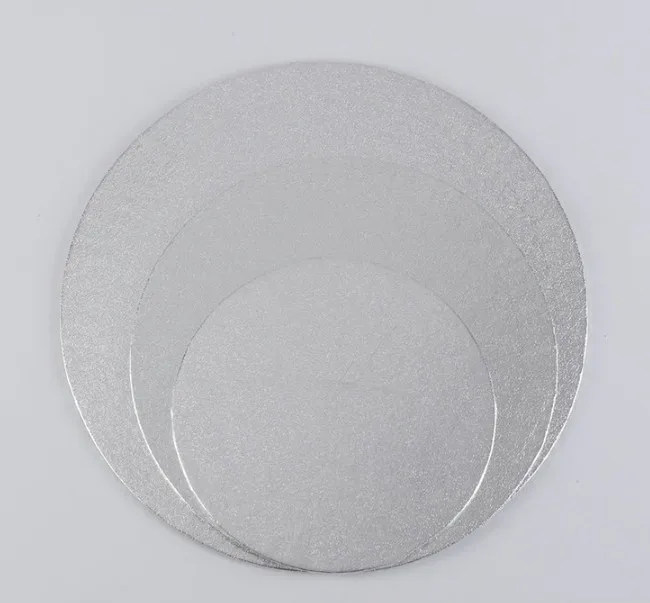 
hot sale hard golden sliver cake board round 