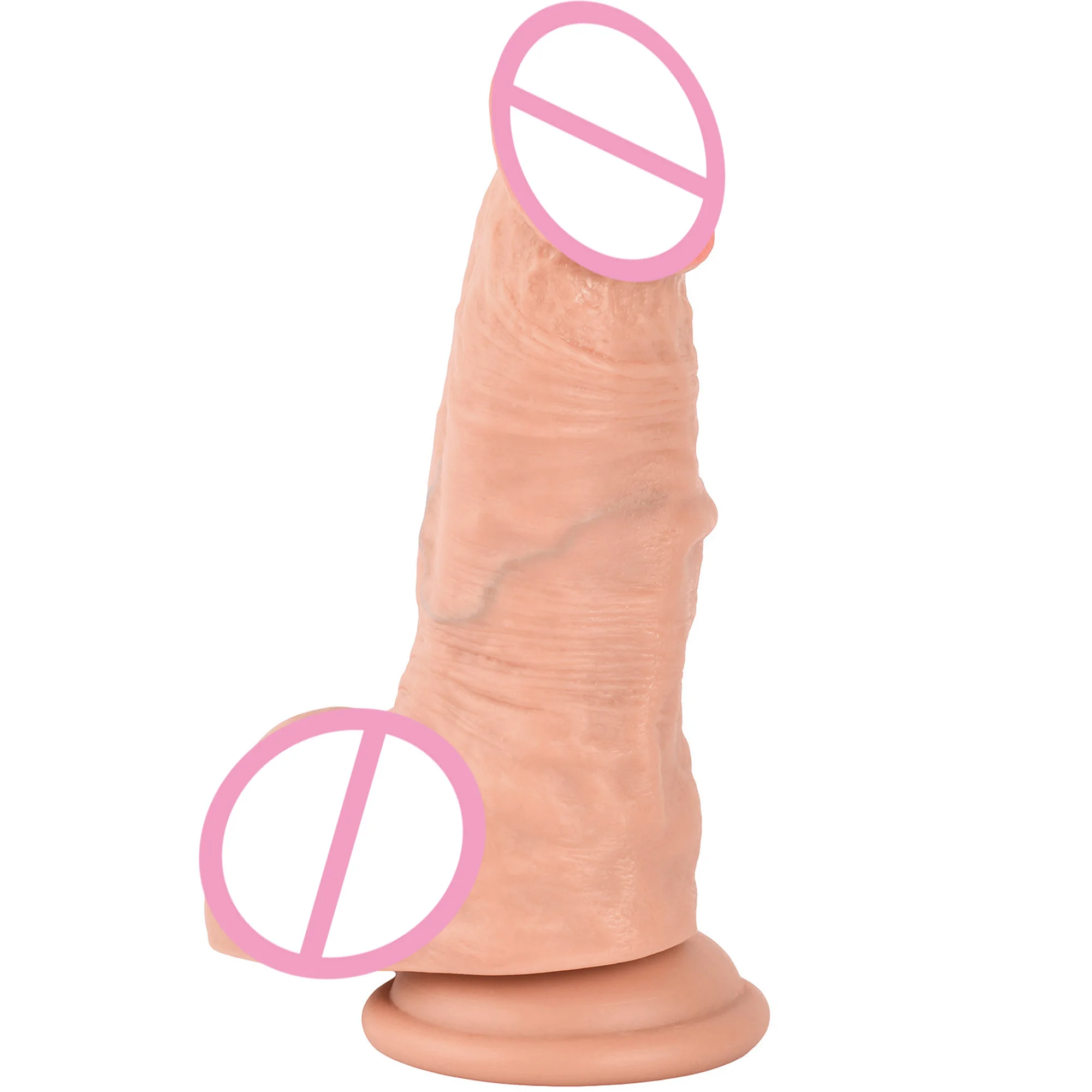 xise 8.7inch realistic big dildo sex  toys  soft flexible dong fat short huge dildo bulk dildos suction cup games toys women