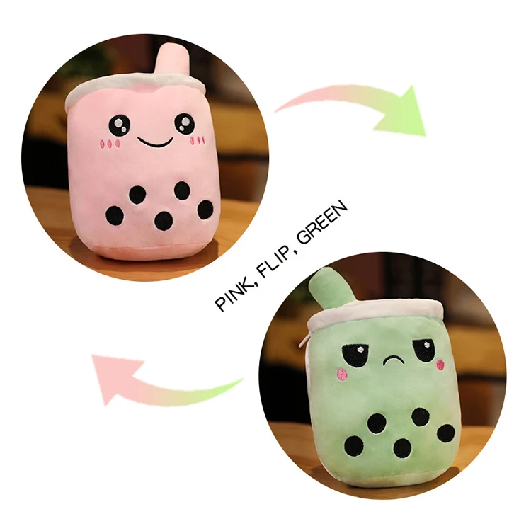 Custom boba milk tea plush toy pearl milk tea cup stuffed toy