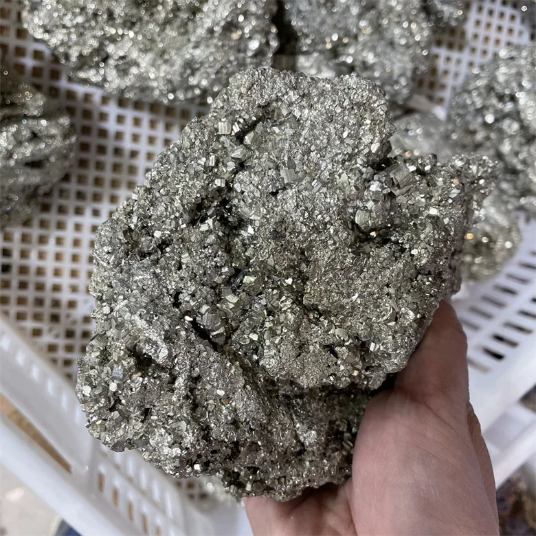 Natural raw pyrite mineral specimen stone pyrite ore rough chalcopyrite quartz crystal stone prices