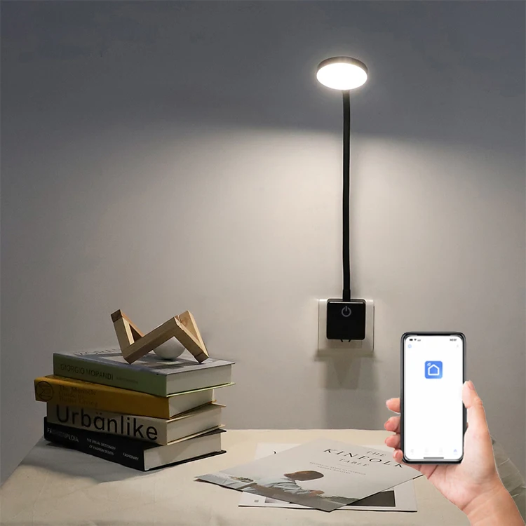 Modern 5W Smart APP Control Dimmable Timer Indoor Lighting LED Plug In Wall Bedside Lamps For Home