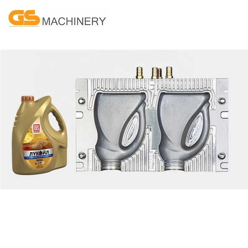 Chinese plastic blowing mold expert 5L jerry can oil bottle auto-deflashing blow moulding mould