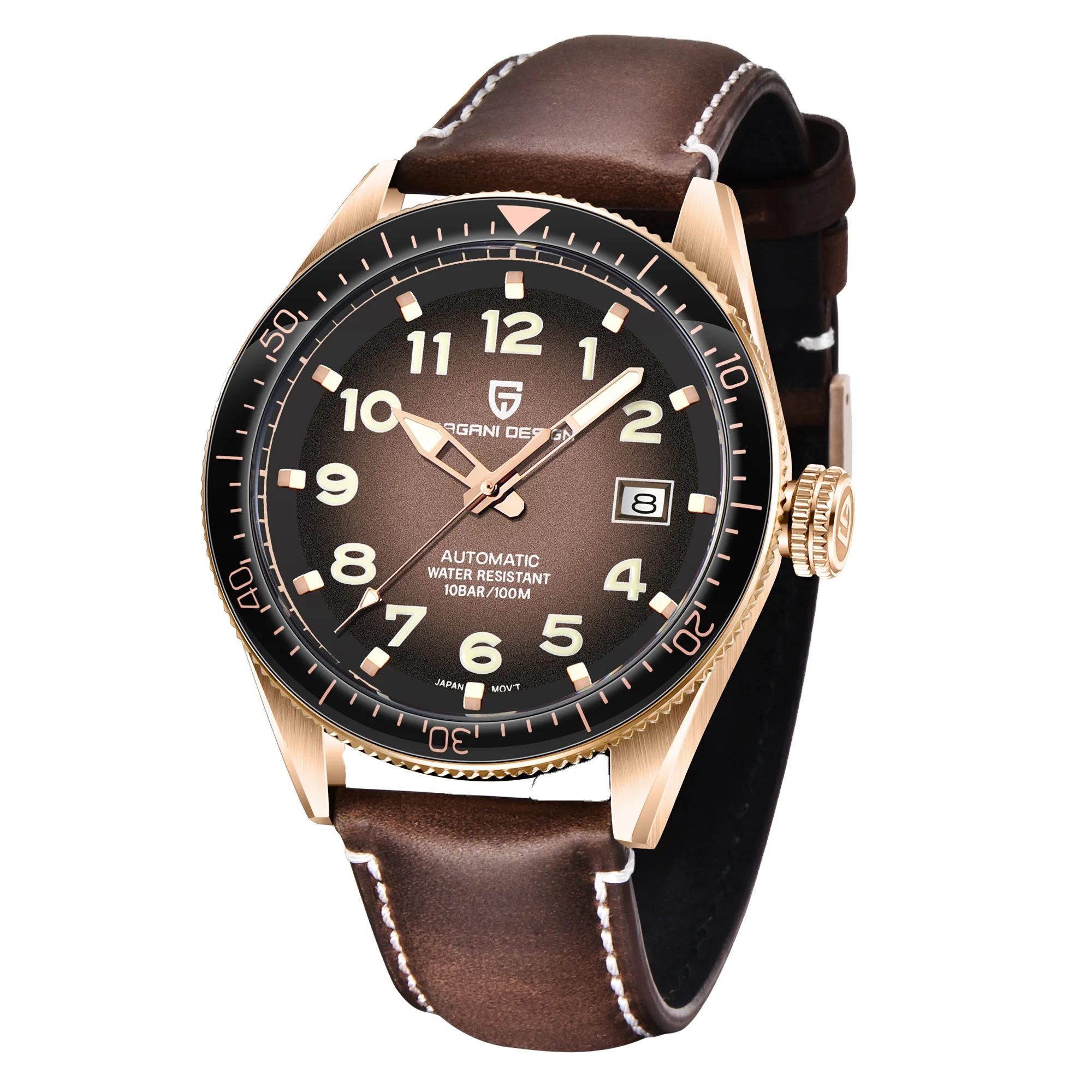 Pagani Design 1649 Original Brand Men Mechanical Wrist Watch Luxury Leather Automatic Watches