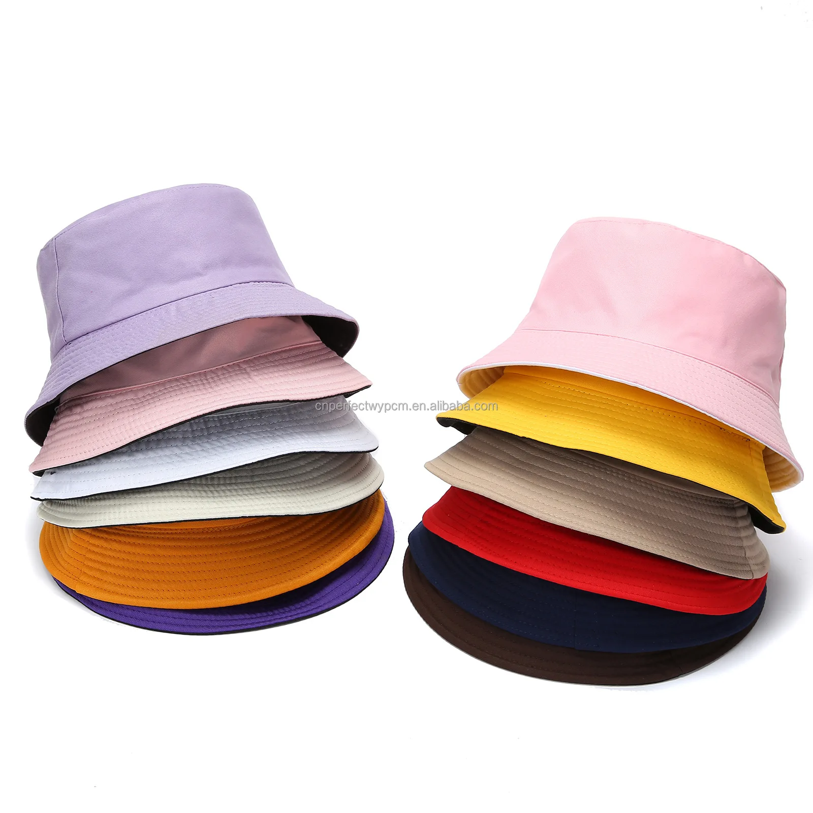 Wholesale High Quality Plain Corduroy Bucket Hat Custom Embroidery Logo Unisex Reversible Golf Fisherman Caps  Bucket Hats