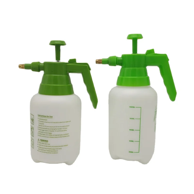 1L gardening pressure watering can portable pump mist spray bottle for agriculture household plastic sprayer