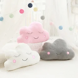 2021 Wholesale Soft Cloud Stuffed Plush Cushion  pillow  New Filling Clouds Raindrop Plush Pillow For Baby