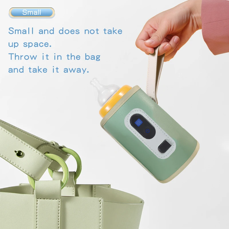 USB Milk Water Warmer Travel Stroller Insulated Bag Baby Nursing Bottle Heater Newborn Portable Bottle Feeding Warmers