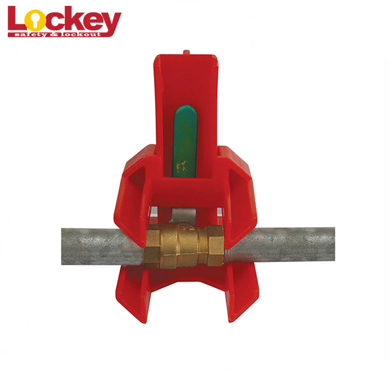 Lockey Adjustable Small Safety Ball Valve Lockout Red Locks out Devices with Locking Handle
