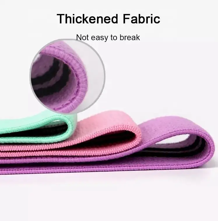 TOPTONS Fabric Hip Band Resistance Custom Booty Bands Circle Set