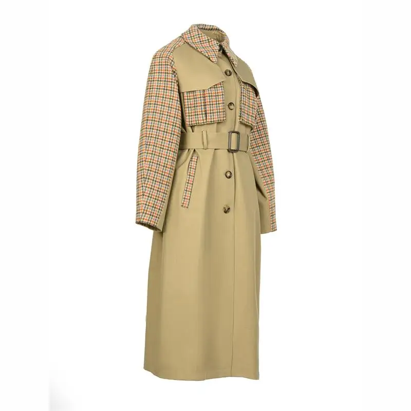 Low MOQ wholesale trench coat Winter coat trench coats for ladies women