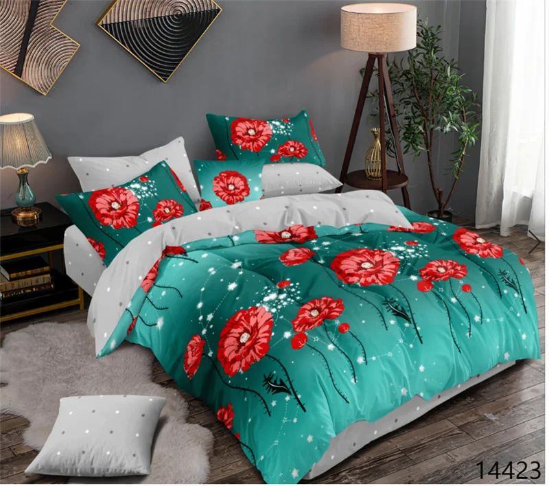 4pcs wholesale 3d Printed duvet cover set