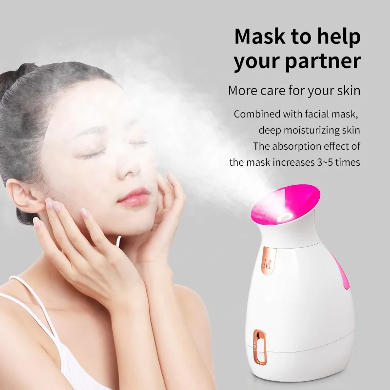 Hot and cold spray face spa equipment deep cleansing facial steamer