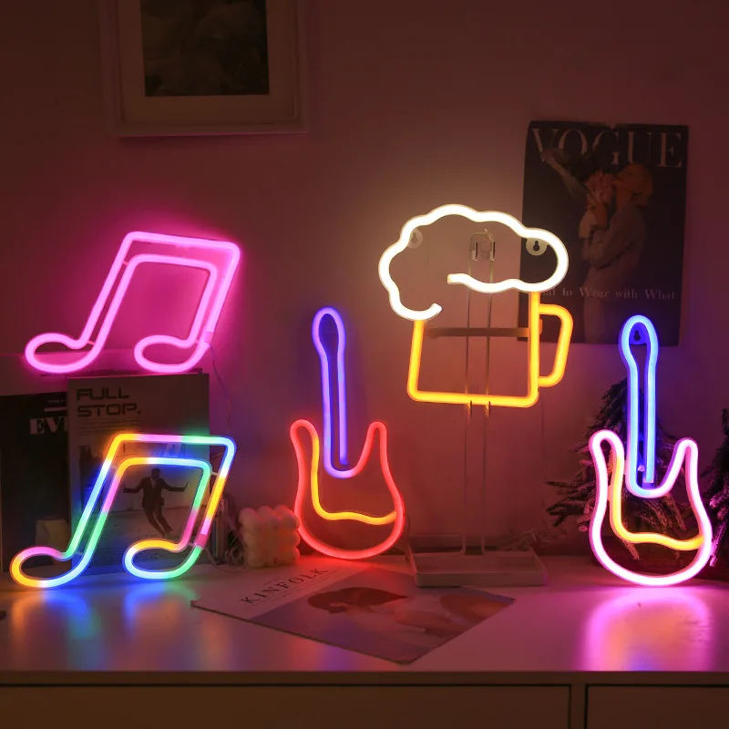 Manufacturer Direct Supply New LED Neon Draft Beer Cup Shape Light Creative Bar Drinking Beer Decorative Light Custom Size