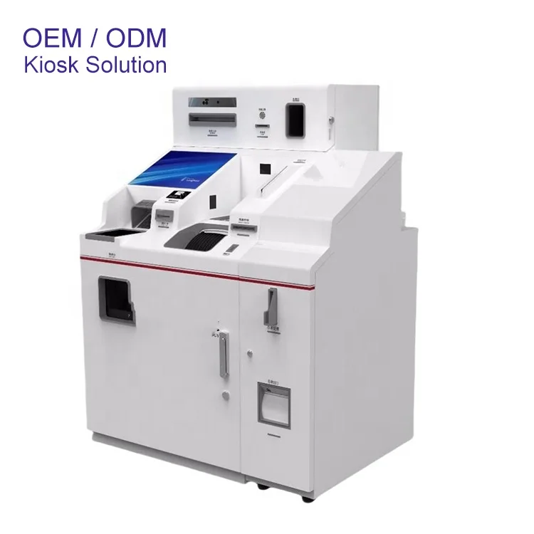 21.5 inch mutil function  Touch screen Bank kiosk payment  terminal Cash dispenser Cash reycycler  Financial equipment