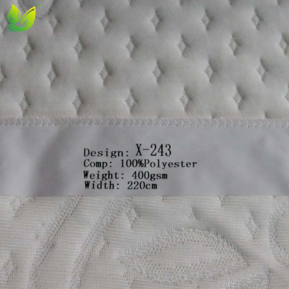 Stretchable manufacturer hypoallergenic waterproof jacquard mattress fabric