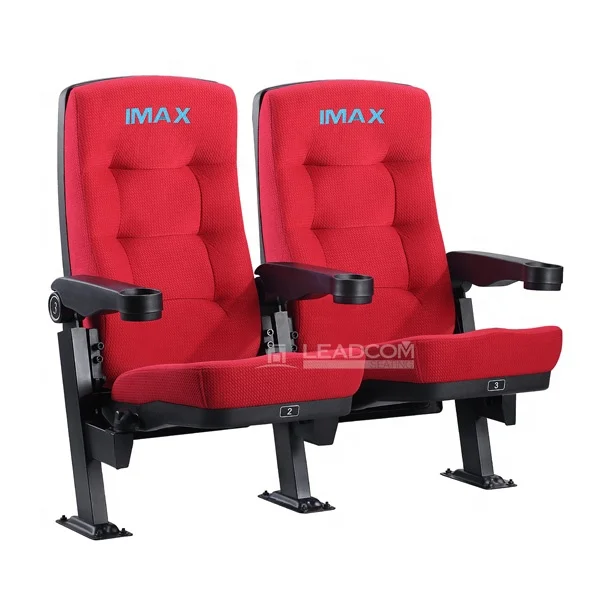 LEADCOM Swing Back Folding Theater Chair Cinema Seating Theater Furniture manufacturer for sale