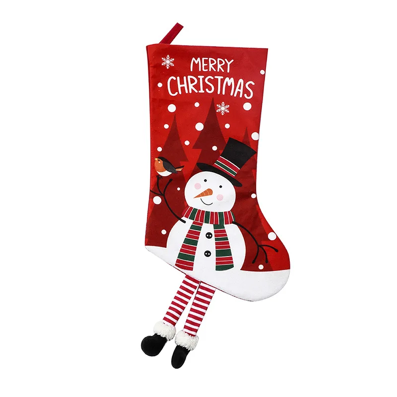 New Christmas Socks Gift Socks Christmas Tree Pendant Decoration Gift Bag Christmas Home Decoration Pendant Supplies