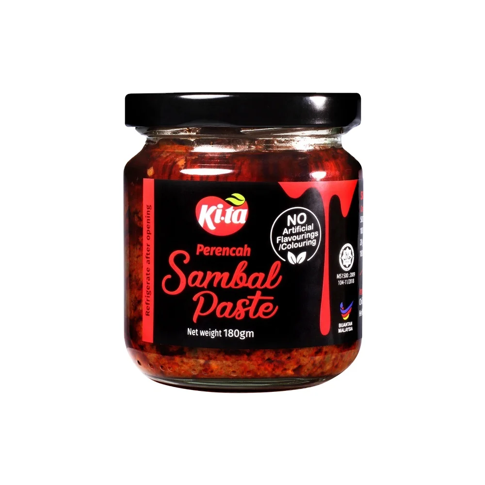 Sambal Paste Чили креветки паста (Belacan) 180 г банка (KI.TA бренд) Малайзия Халяль Вес нетто (180 г банка)