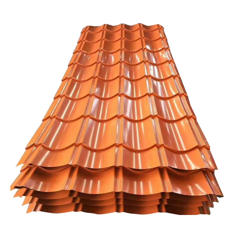 Colored PPGI Corrugated Zinc Roofing Sheet Price Per Ton trapezoid ppgi roof color coated roofing sheet