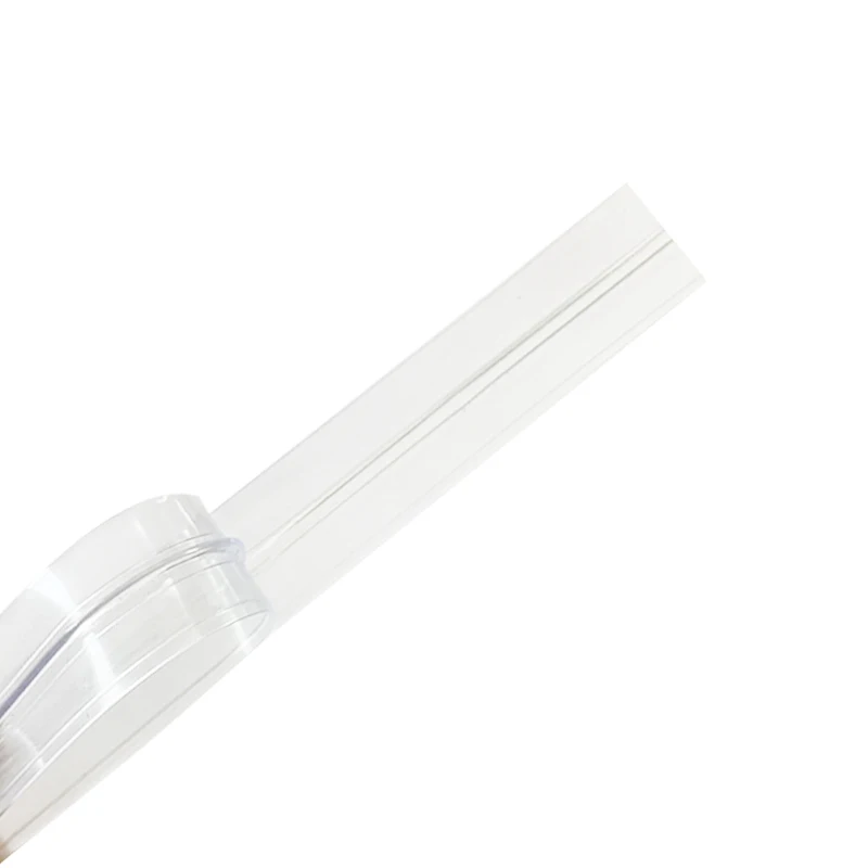 Wholesale price customized color without plastic slider PVC zipper tape for packaging bag