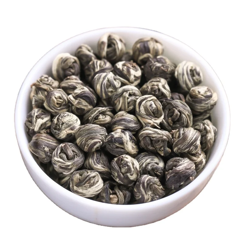 Wholesale jasmine dragon pearl tea bag Organic Dragon Pearl Jasmine with Flavour Tea