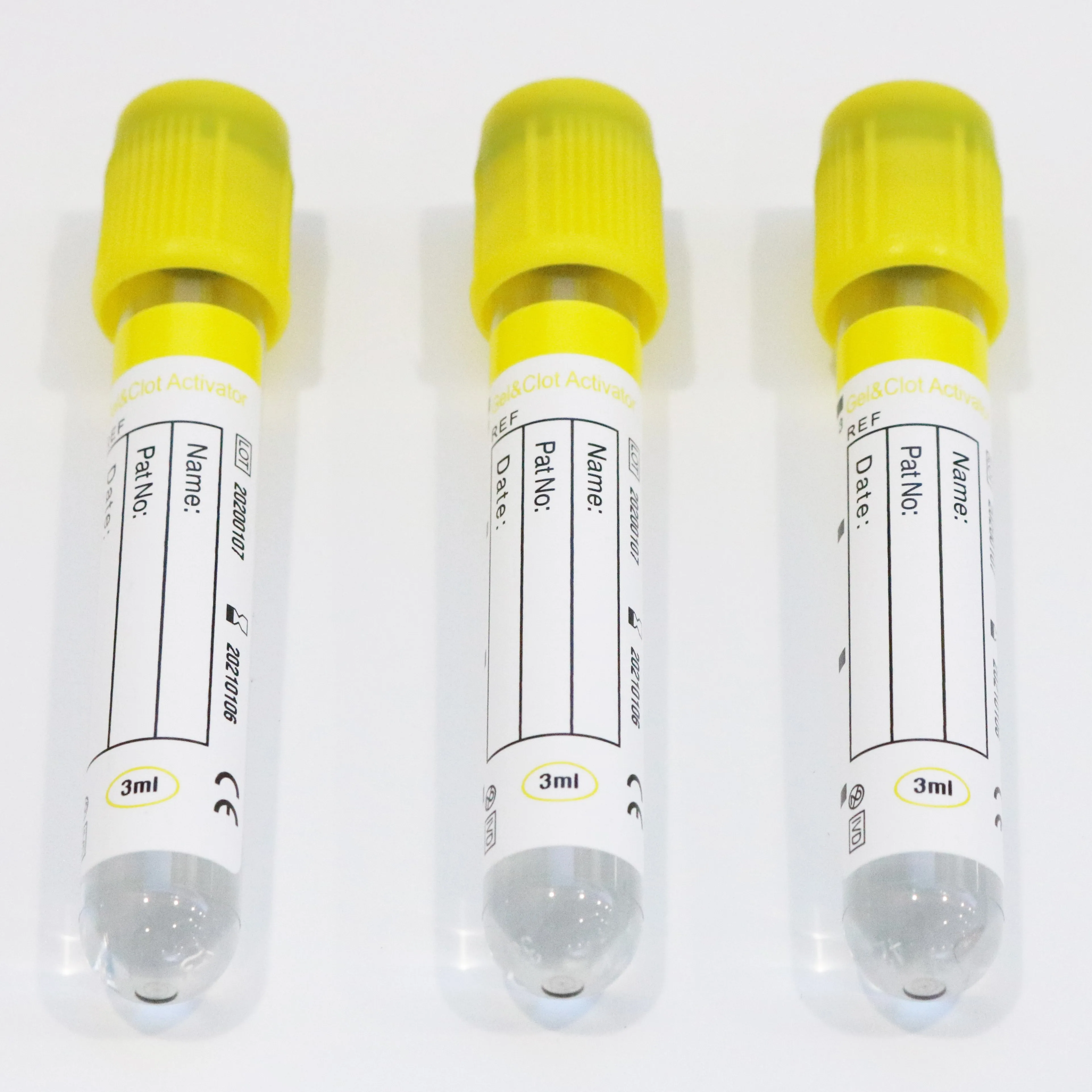 
disposable vacuum gel and clot activator blood collection tube SST tube CE ISO13485 high quality cheap price PET glass gel 