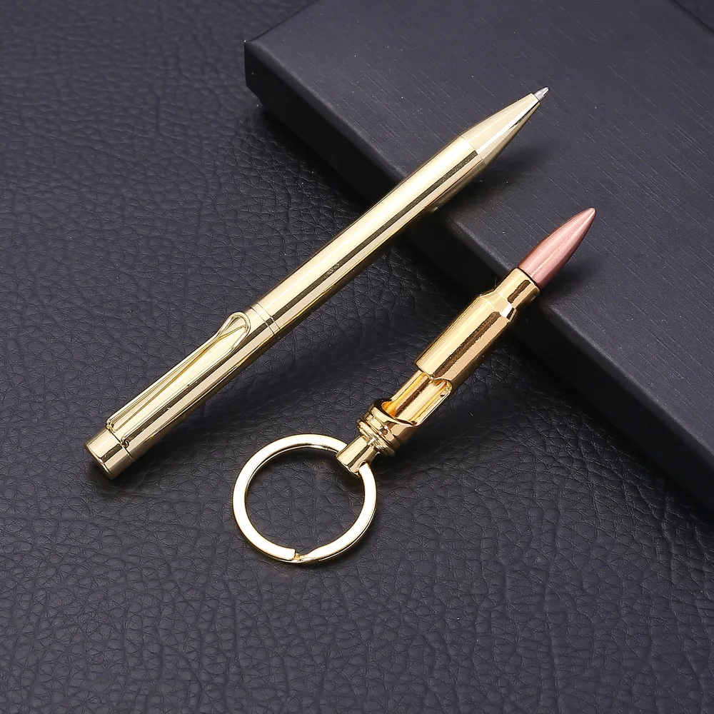 Creative coporative keychain pendant bullet bottle opener signature pen paper gift box set wedding